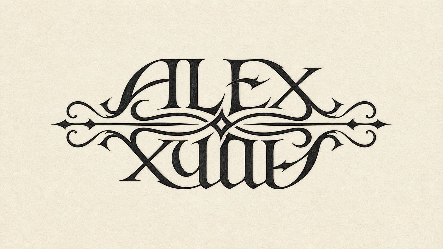 two name ambigram generator example result preview