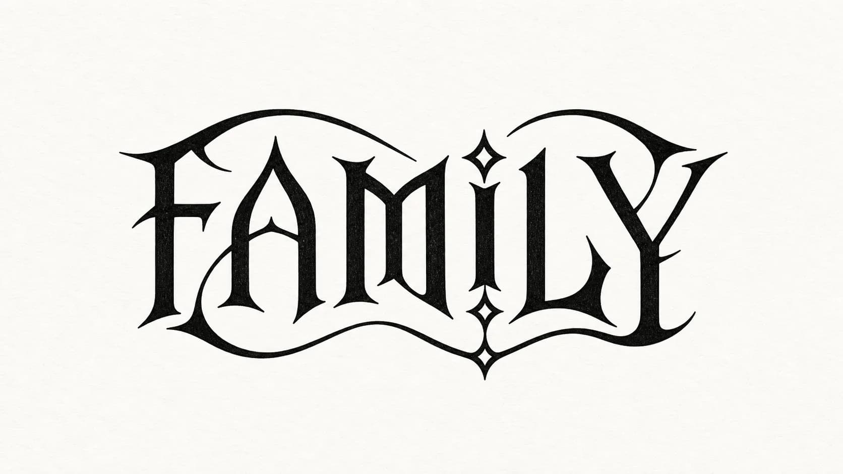 family ambigram maker example result preview